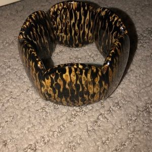 Wooden bangle bracelet